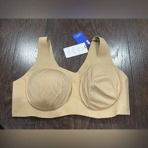 Honeylove Plus Size 2X Sand Beige Soft Form V-Neck Bra NEW